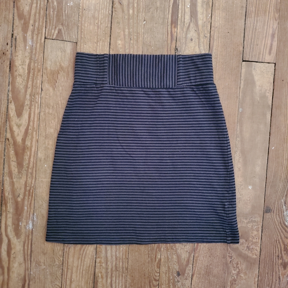 Brooklyn industries striped jersey skirt